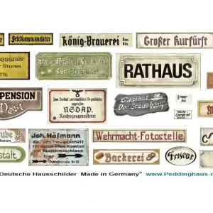 Solde Peddinghaus-Decals 4343 German Commercial Signs For Houses