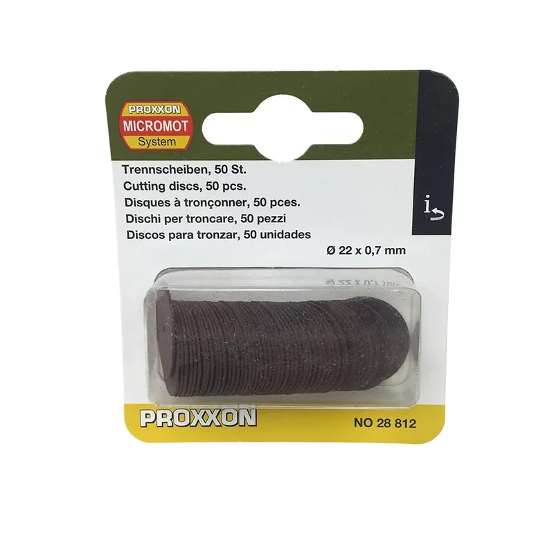 Proxxon Micromot Lot de 50 Disques à Tronçonner en Corindon Ø 22 mm │ Réf. 28812 Populaire