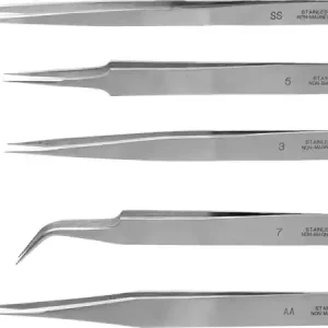 Modelcraft Set de 5 Pinces Brucelles de Précision (Acier Inoxydable) │ Ref. MCF PTW2185-S Offre Exclusive