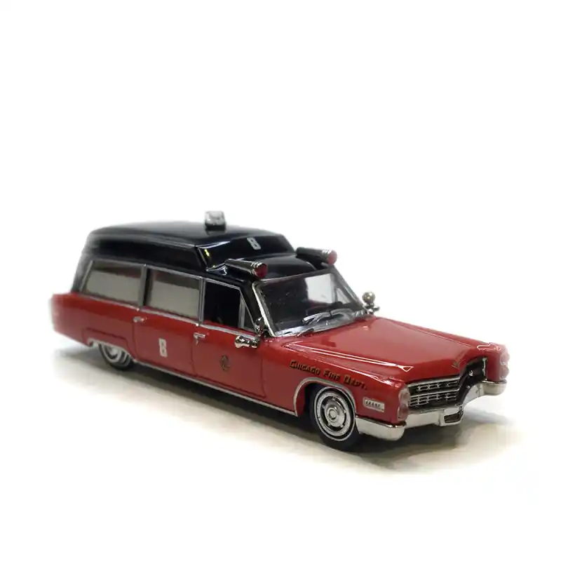 Cadillac Miller Meteor, Chicago Fire Dept, 1966 - BREKINA 19780 - HO 1/87 Offre Limitée