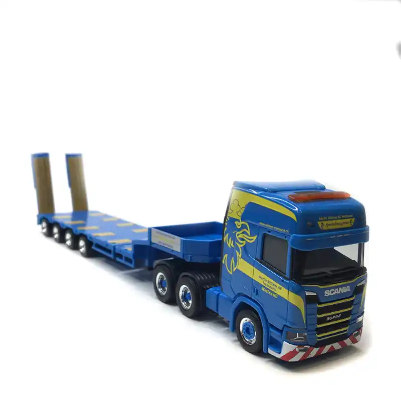 Bon Plan Scania CR 20 HD semi-surbaissée avec rampes, Martin Wittwer Wattenwil - HERPA 318884 - HO 1/87