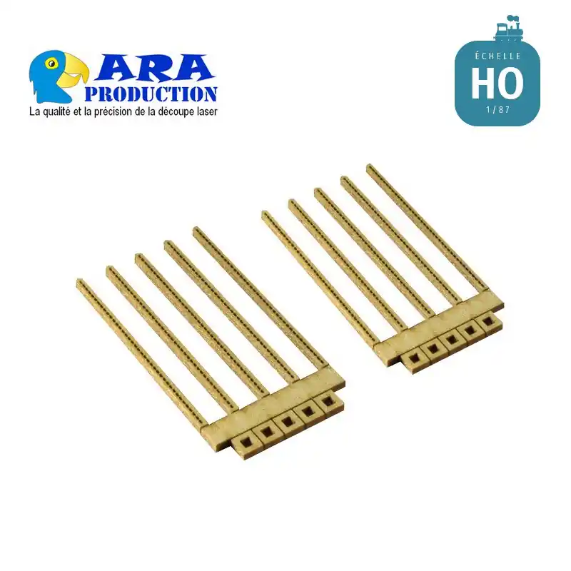 10 poteaux de type béton pour pancartes [HO] Offre Spéciale