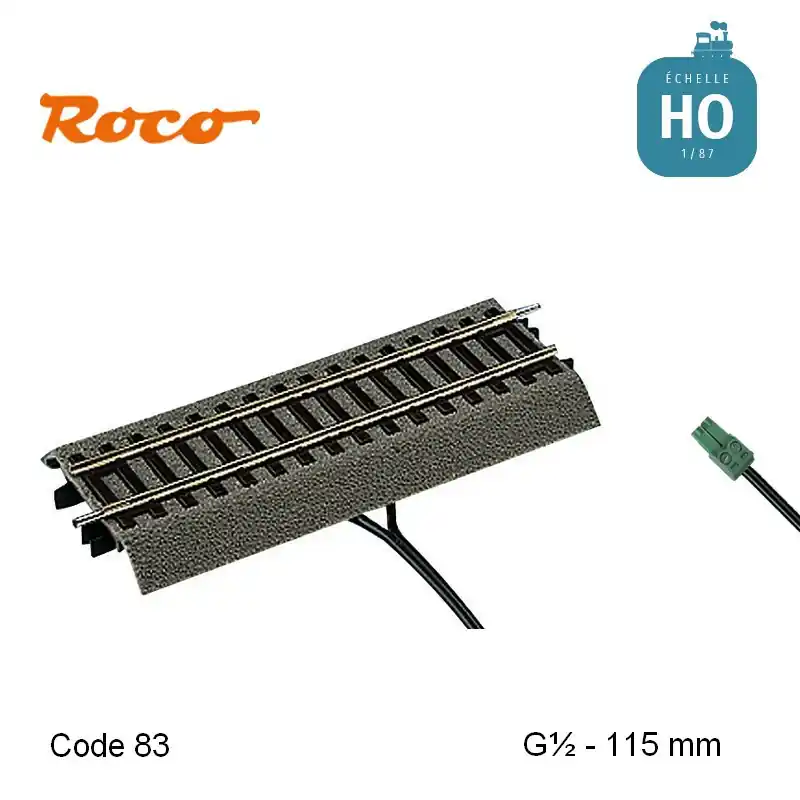Voie de raccordement numérique ballastée G½ 115 mm Code 83 HO 42517 Bon Plan