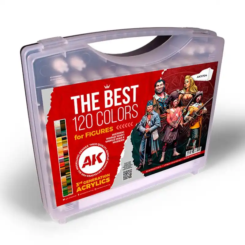 3g Plastic Briefcase 120 Figure Colors Meilleure Vente