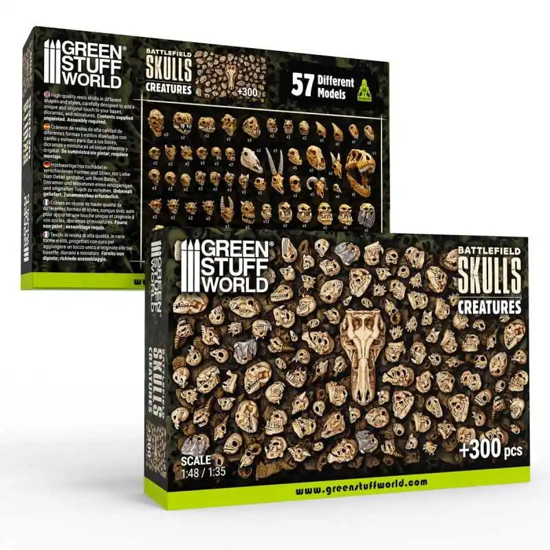 300x Crânes de Créatures 1 48-1 35 Super Prix