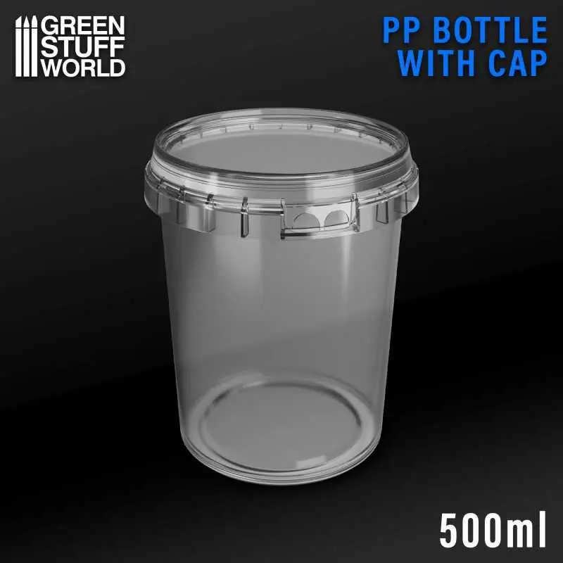 Achat Immédiat Pot en plastique PP de 500 ml avec couvercle