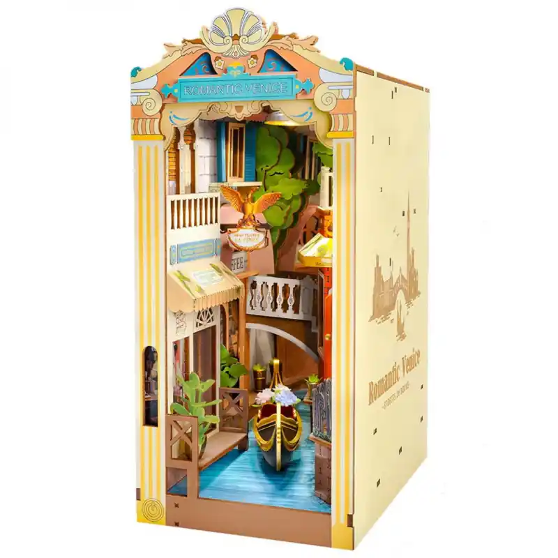Pas Cher Puzzle 3D intermédiaire Serre-livre Venise romantique