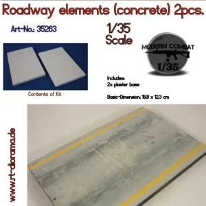 Affaire À Saisir RT-Diorama 35263 Roadway Elements (Concrete) 2 pcs