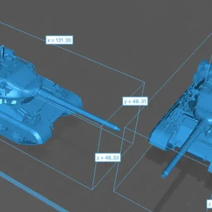 EMP3D 72011738 Czołg podstawowy AMX-30B2 - wersja saudyjska - otwarte włazy Paiement Sécurisé