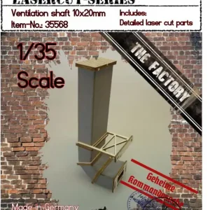 RT-Diorama 35568 Ventilation Shaft 10 x 20 mm Certifié