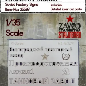 Bon Plan RT-Diorama 35597 Soviet Factory Signs