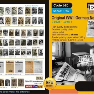 Prix Choc ETA DIORAMA ACCESSORIES 620 Original German WWII Newspapers (1935 - 1945) - cover