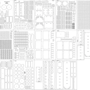 Seulement Aujourd'hui Answer ANG-278-SZK Renfe Class 354 - Laser Cut Frames, Trusses, Refuge, Details