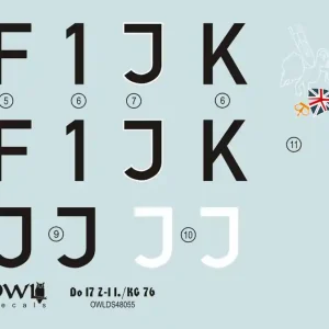 Owl Models DS48055 Do 17 Z-1 F1+JK KG 76 Offre Spéciale