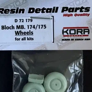 Jusqu'à Épuisement Des Stocks NEW! Kora Models D72179 Bloch MB.174 / MB.175 - Wheels Set (for All Kits)