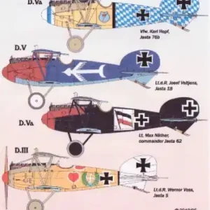 Lifelike Decals 48040 Albatross D.III/D.V Part 2 (4 schemes) Dernière Chance