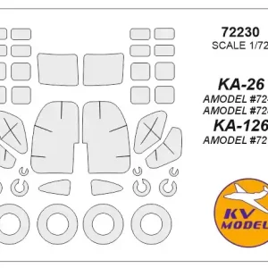 KV Models 72230 Ka-26 / Ka-126 (AMODEL) + wheels masks Super Prix