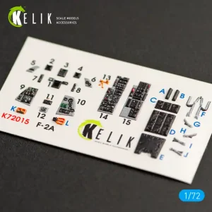 KELIK K72015 JASDF F-2A Fighter interior 3D decals for FineMolds kit Jusqu'à Épuisement Des Stocks
