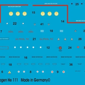 Peddinghaus-Decals 2492 Standard Stencils He 111 Soldes