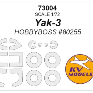 Produit De Marque KV Models 73004 Yak-3 (HOBBYBOSS 80255) + wheels masks