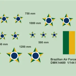 Mark I Decals DMK14489 Brazilian Air Force Insignia (2 sheets) Commander Maintenant
