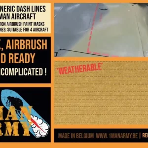 1 Man Army 32GEN600 Dash Lines German Aircraft Meilleure Vente