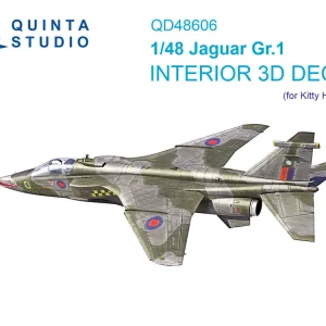 Quinta Studio QD48606 Jaguar Gr.1 3D-Printed & coloured Interior on decal paper (Kitty Hawk) Commander Maintenant