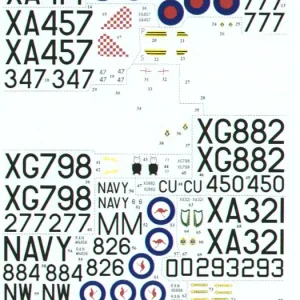 Xtradecal 72070 Fairey Gannet (10 schemes) Prix Réduit