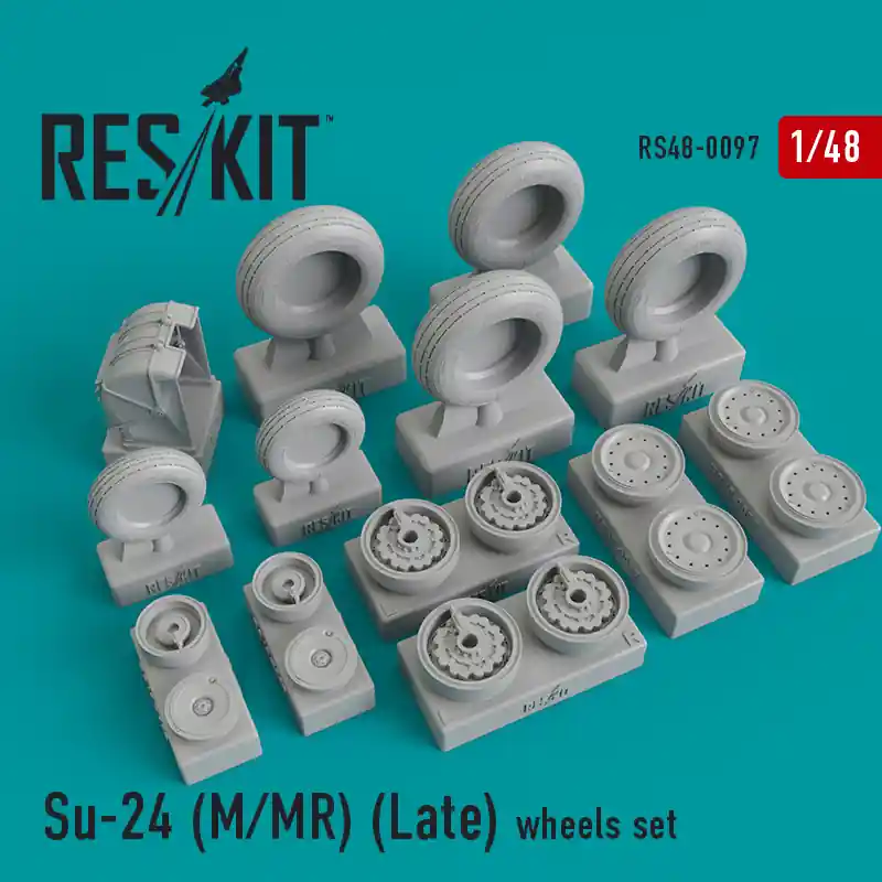 Expédition Rapide DISCONTINUED RES/KIT 48-0097 Su-24 (M/MR) (Late) wheels set