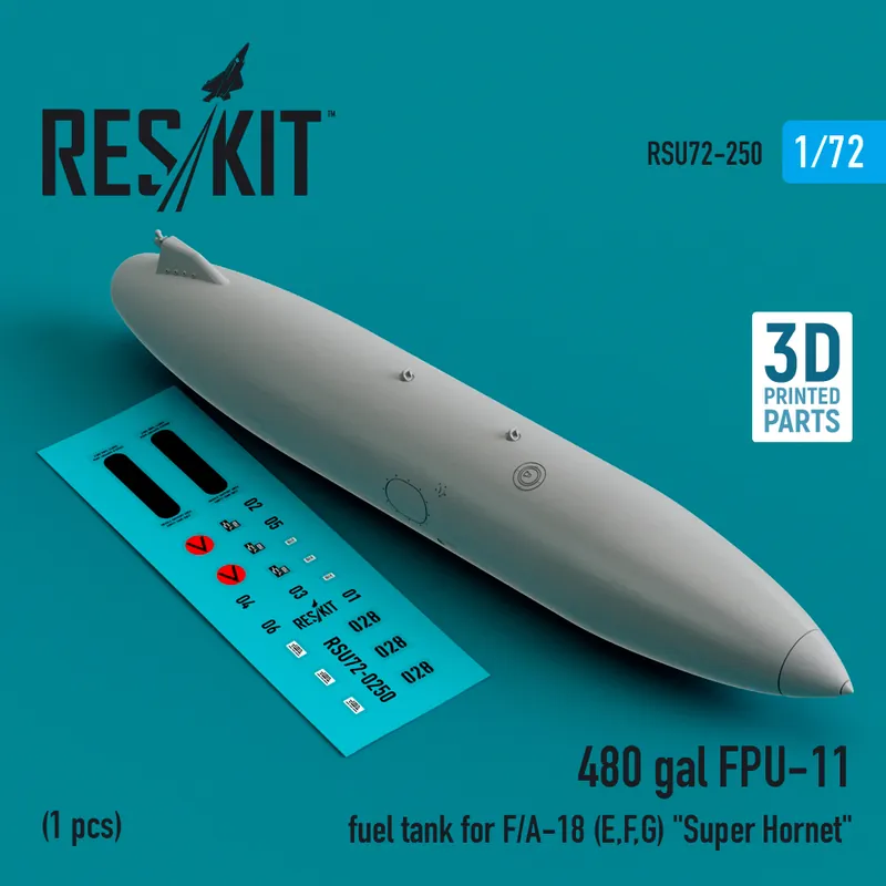 Prix Réduit RES/KIT U72-0250 480 Gallon FPU-11 Fuel Tank For F/A-18 (E, F, G) ‘Super Hornet‘ (1pc) (3D Printed)