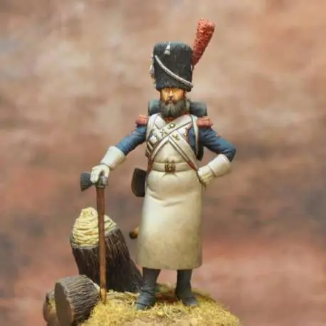 Sapeur du 42ème régiment en 1809 Art Girona 54mm. Prix Promo
