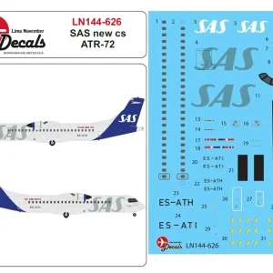 Lima November Decals 144-626 ATR-72 - SAS New Scheme Promotion