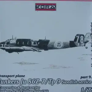 Expédition Rapide Kora Models C7235 Junkers Ju 86Z-7/ Tp9 Sweden part IX.