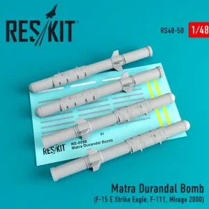 DISCONTINUED RES/KIT 48-0050 Matra Durandal Bomb (4 pcs) (F-15 E Strike Eagle, F-111, Mirage 2000) Expédié Aujourd'hui