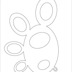 Usine Directe Paint Forge PFST018M Ellipse Stencils M (size 14.0cm x 9.8cm)