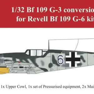 Aims 32P012 Messerschmitt Bf-109 G-3 - Conversion Set (designed to be used with Revell kits) Nouveauté