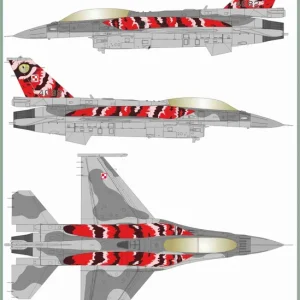 Model Maker Decals MD32187 Polish F-16 D NTM 2013 ‘Red Livery‘ Nouveauté