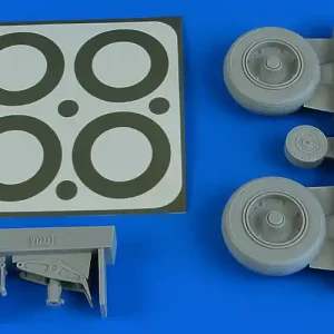 Aires 2231 A-1J Skyraider wheels & paint masks TRUMPETER Authentique