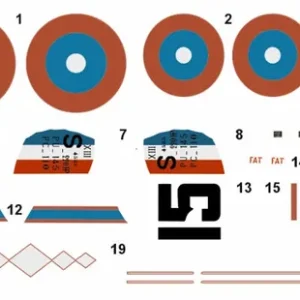 Peddinghaus-Decals 4691 Spad S.XIII - US Aces of WWI - 13th Aero, Part 2 William Stovall & John Seerley Réduction