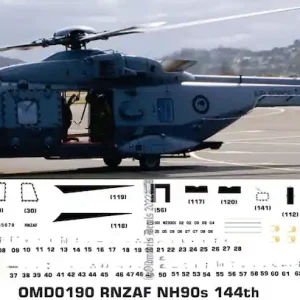 Nouveauté Old models Decals 0190 NHIndustries NH90 - Royal New Zealand Air Force