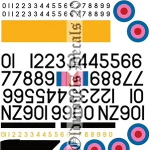 Old models Decals 0810-OMD-0830 North American Harvard - RNZAF 1950-1957 Scheme Expédié Aujourd'hui
