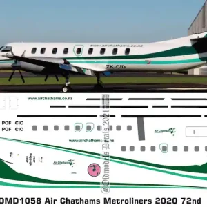 Old models Decals 1058 Swearingen SA-226TC - Metro Air Chathams Jusqu'à Épuisement Des Stocks