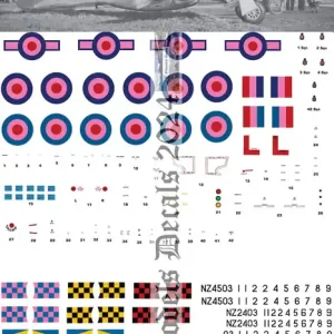 Old models Decals 1198 P-51 D Mustang - RNZAF 1949 Onwards Scheme (incl. TAF) / Not Repainted Pas Cher