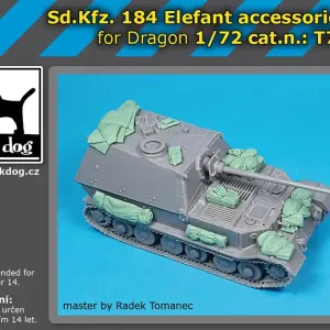 Authentique Black Dog T72188 Sd.Kfz. 184 Elefant - Accessories Set (for Dragon Kits)