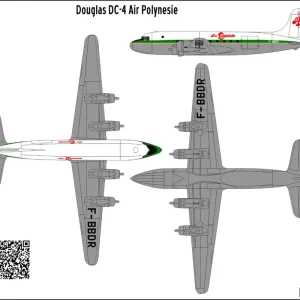 Offre Du Jour BSmodelle 720487 Douglas DC-4 - Air Polynesie Decal