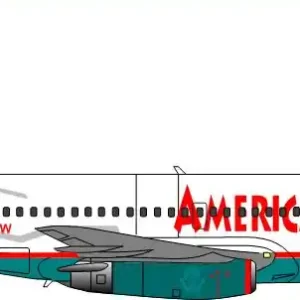 Quantité Limitée BSmodelle 144662 Boeing 737-200 - America West Decal