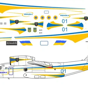 BSmodelle 144307 Antonov An-74 - Ministry of Internal Affairs Decal Offre Exclusive