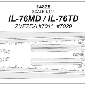 KV Models 14825 Ilyushin IL-76MD / IL-76TD (ZVEZDA 7011, 7029) Certifié