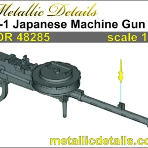 Metallic Details MDR48285 Te-1 Japanese Machine Gun (3D-Printed) Promotion Saisonnière