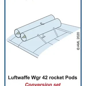 AML A72084 Luftwaffe Wgr.42 rocket pods for Messerschmitt Bf-110/Me-210/Me-410 Commande En Gros